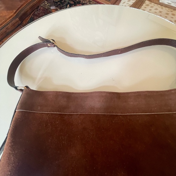 Brown suede/leather purse - Picture 7 of 7